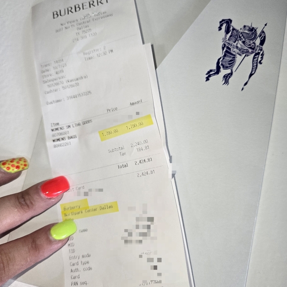 Burberry Giant Check & Leather Note  Crossbody bag Birch Brown with Reciept - Picture 10 of 13